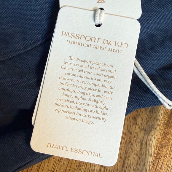 Roark Passport Jacket Mens Medium Deep Blue Organic Cotton Canvas WRJ004 NWT - Picture 6 of 13